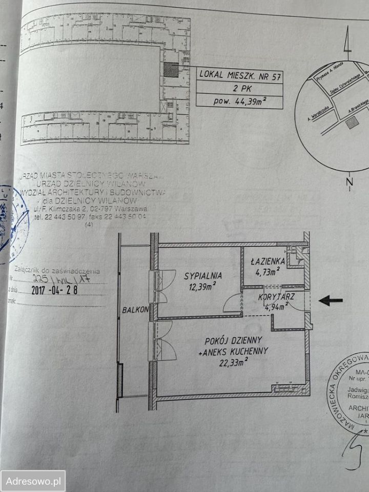 Mieszkanie 2-pokojowe Warszawa Wilanów, ul. Adama Branickiego. Zdjęcie 19