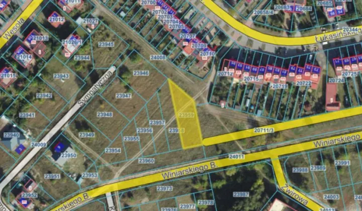 Działka budowlana Łomża, ul. Bohdana Winiarskiego