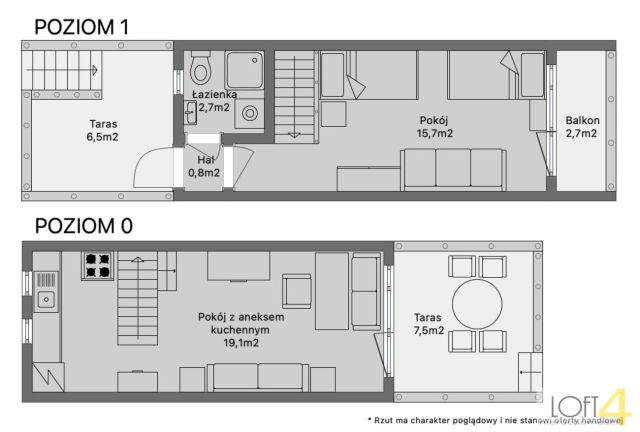 dom szeregowy, 3 pokoje Rożnów. Zdjęcie 16