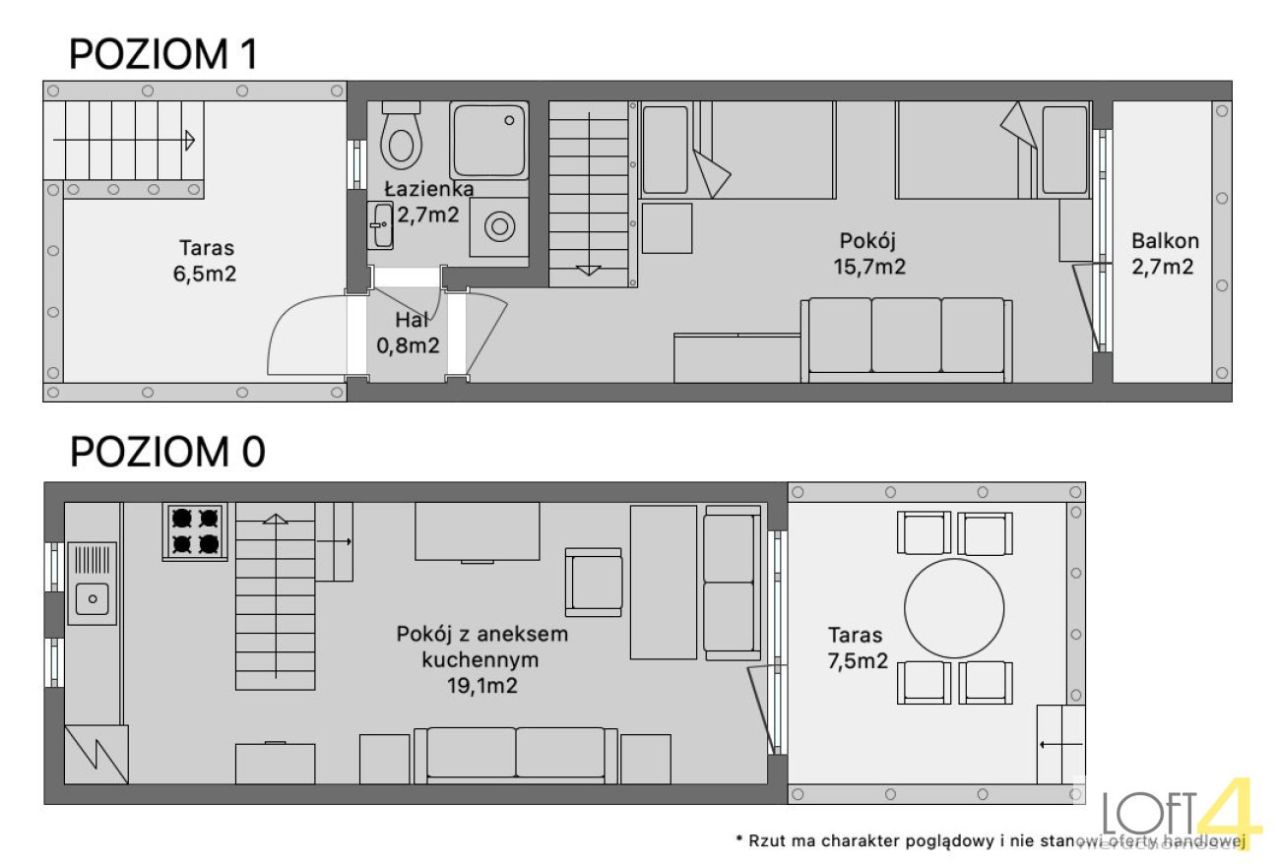 dom szeregowy, 3 pokoje Rożnów. Zdjęcie 16