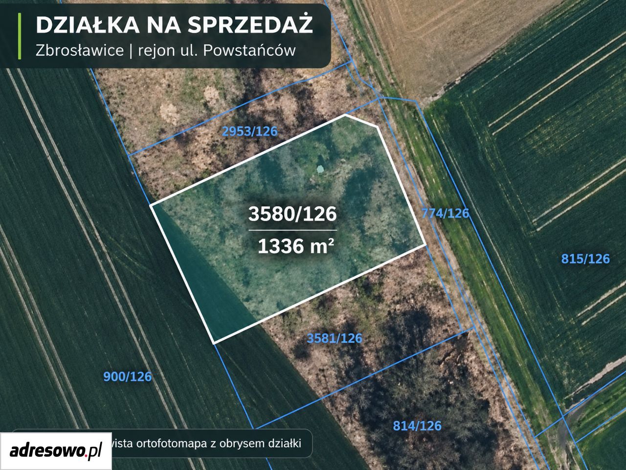 Działka budowlana Zbrosławice, ul. Powstańców. Zdjęcie 1