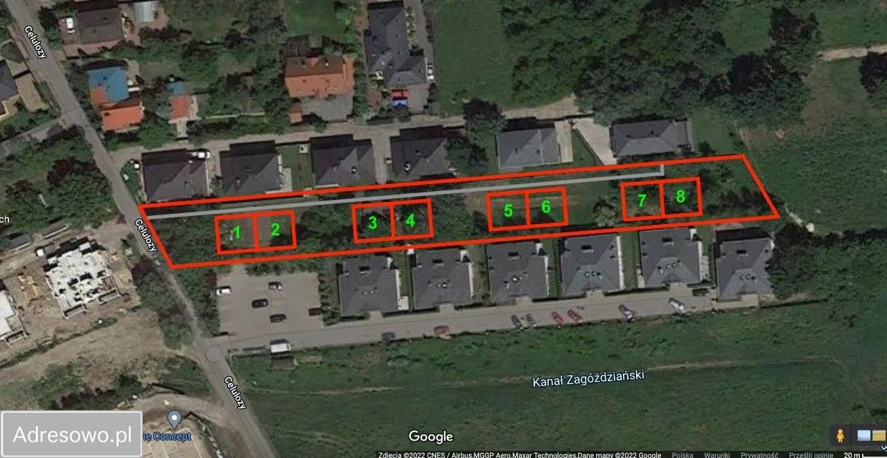 Działka inwestycyjna Warszawa Wawer, ul. Celulozy