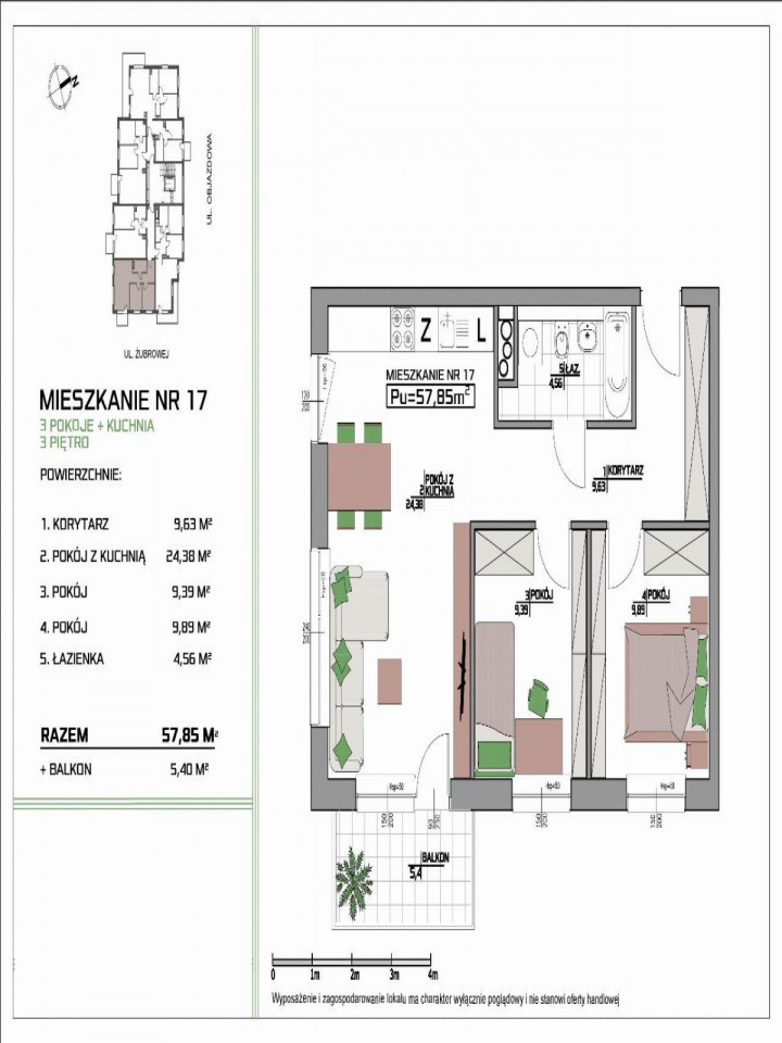 Mieszkanie 2-pokojowe Łódź Polesie, Żubrowej. Zdjęcie 6