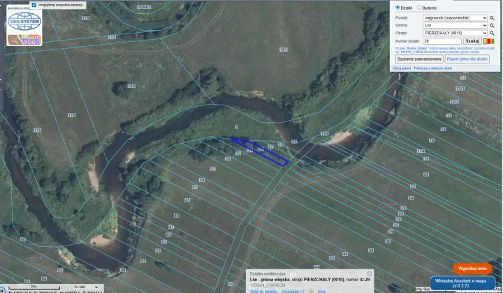 Działka rekreacyjna Pierzchały