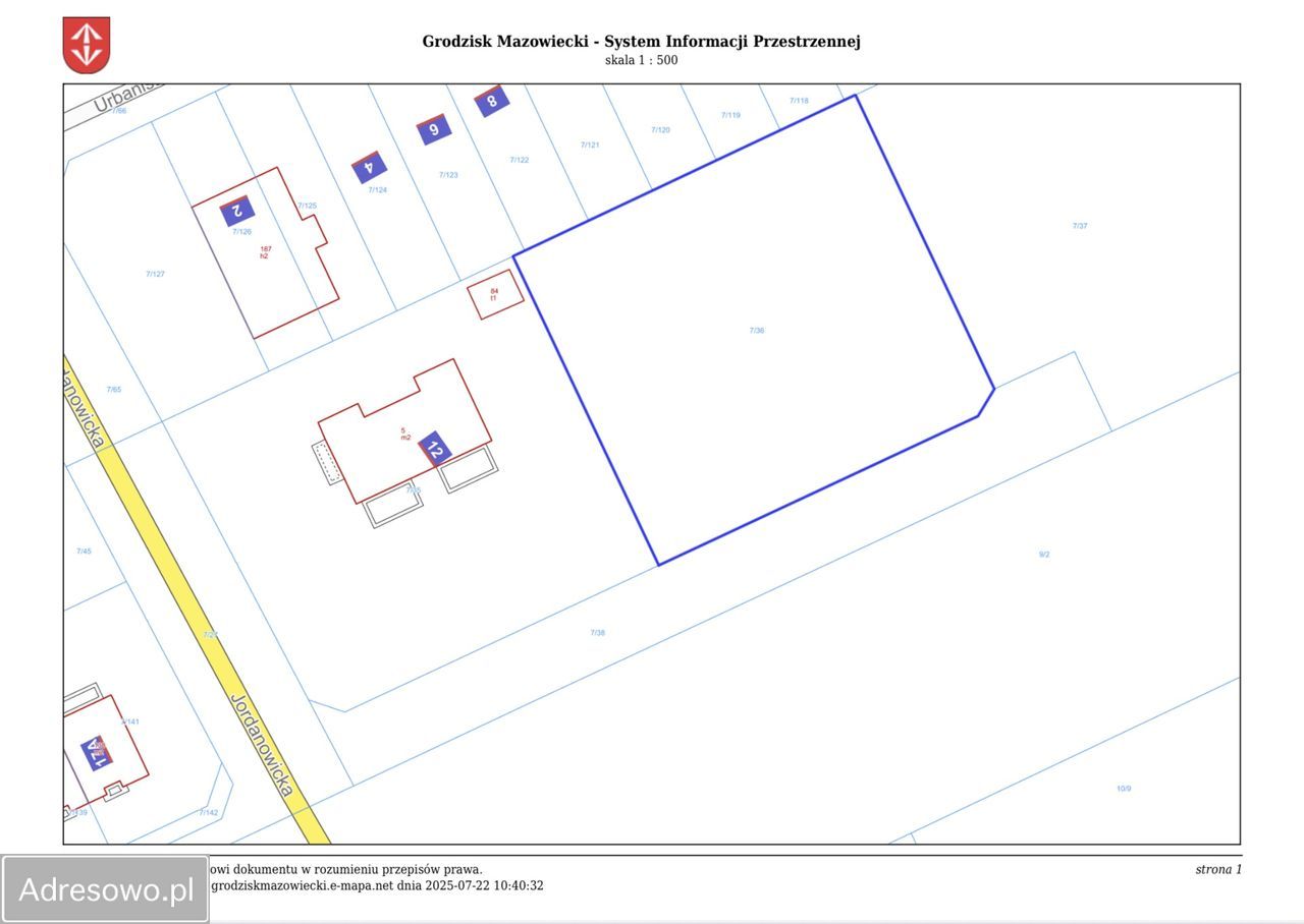 Działka budowlana Grodzisk Mazowiecki, ul. Jordanowicka. Zdjęcie 13