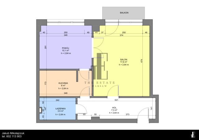 Mieszkanie 2-pokojowe Warszawa Śródmieście, ul. Nowogrodzka. Zdjęcie 9