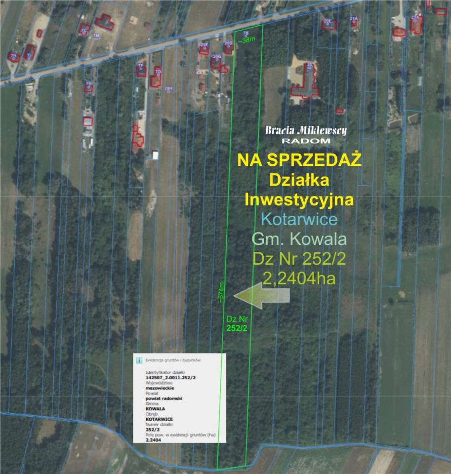 Działka rolna Kotarwice. Zdjęcie 2