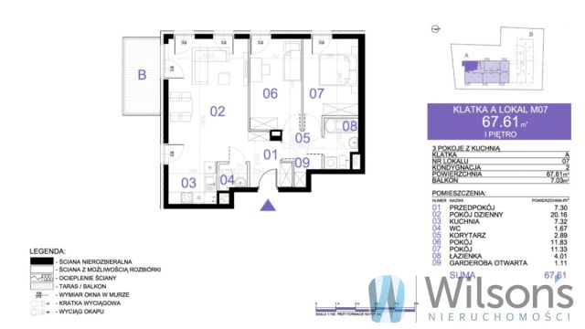 Mieszkanie 3-pokojowe Piastów. Zdjęcie 3