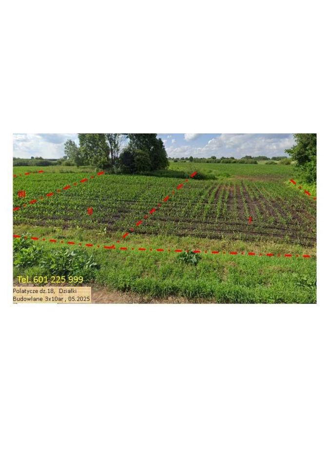 Działka budowlana Polatycze. Zdjęcie 1