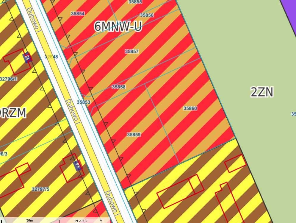 Działka rolno-budowlana Dubowo Pierwsze. Zdjęcie 2