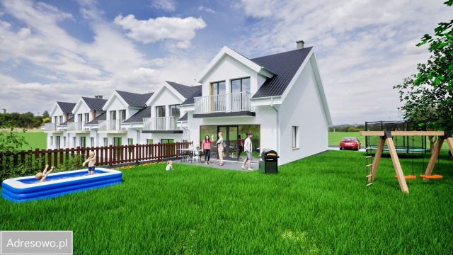 dom szeregowy, 4 pokoje Przęsocin, ul. Ptasia. Zdjęcie 1