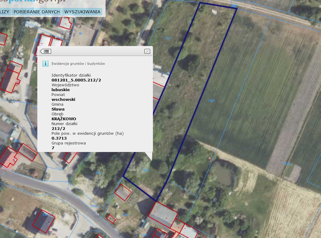 Działka budowlana Krążkowo. Zdjęcie 2