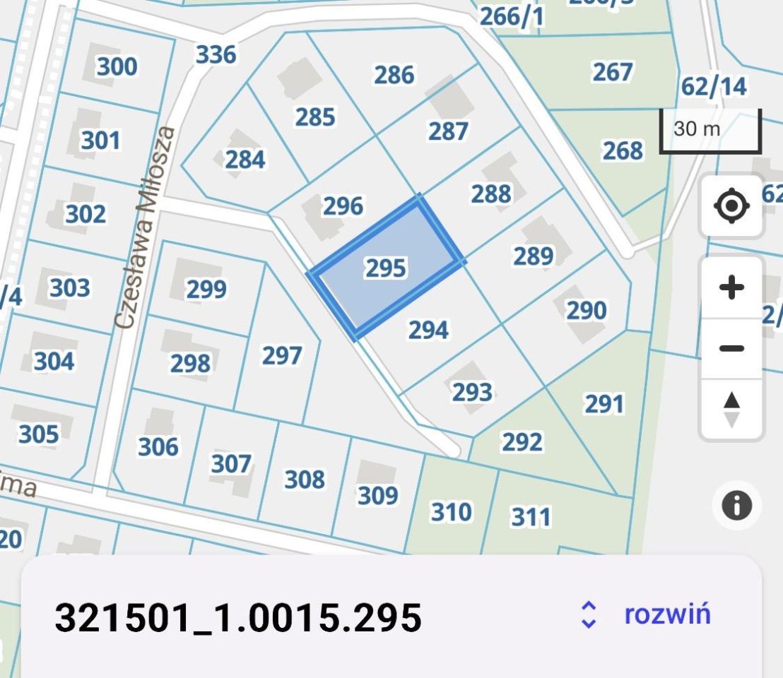 Działka budowlana Marcelin, Miłosza. Zdjęcie 2