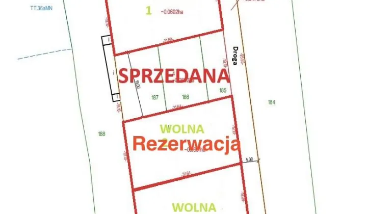 Działka budowlana Sosnowiec Maczki, ul. Kolonia Cieśle
