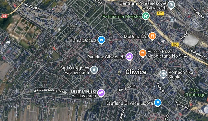 Mieszkanie 2-pokojowe Gliwice Śródmieście, al. Wojciecha Korfantego