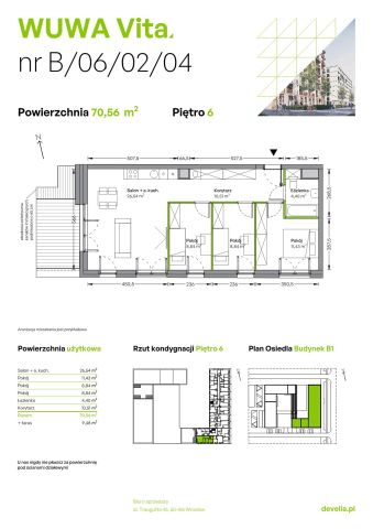 Mieszkanie 4-pokojowe Wrocław Żerniki, ul. Tadeusza Brzozy. Zdjęcie 6