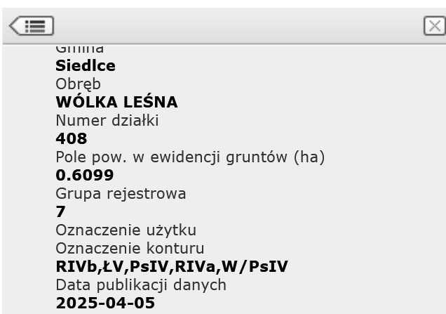 Działka rolna Wólka Leśna. Zdjęcie 1