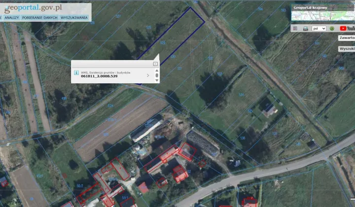 Działka budowlana Łaszczówka, ul. Ogrodowa