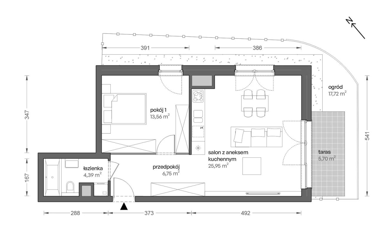 Mieszkanie 2-pokojowe Katowice Brynów, ul. Ceglana. Zdjęcie 7