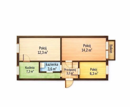 Mieszkanie 3-pokojowe Bydgoszcz Błonie. Zdjęcie 15