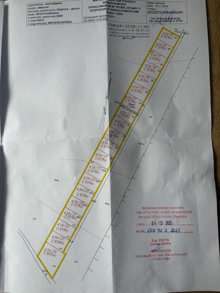 Działka budowlana Poniatowice