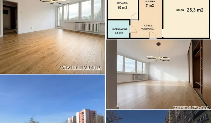 Mieszkanie 2-pokojowe Sosnowiec Centrum, ul. Jagiellońska