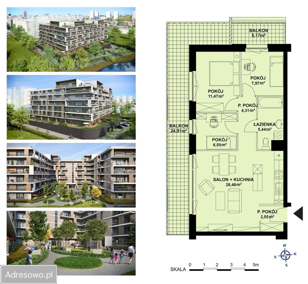 Mieszkanie 4-pokojowe Katowice Muchowiec, ul. gen. Kazimierza Pułaskiego. Zdjęcie 14