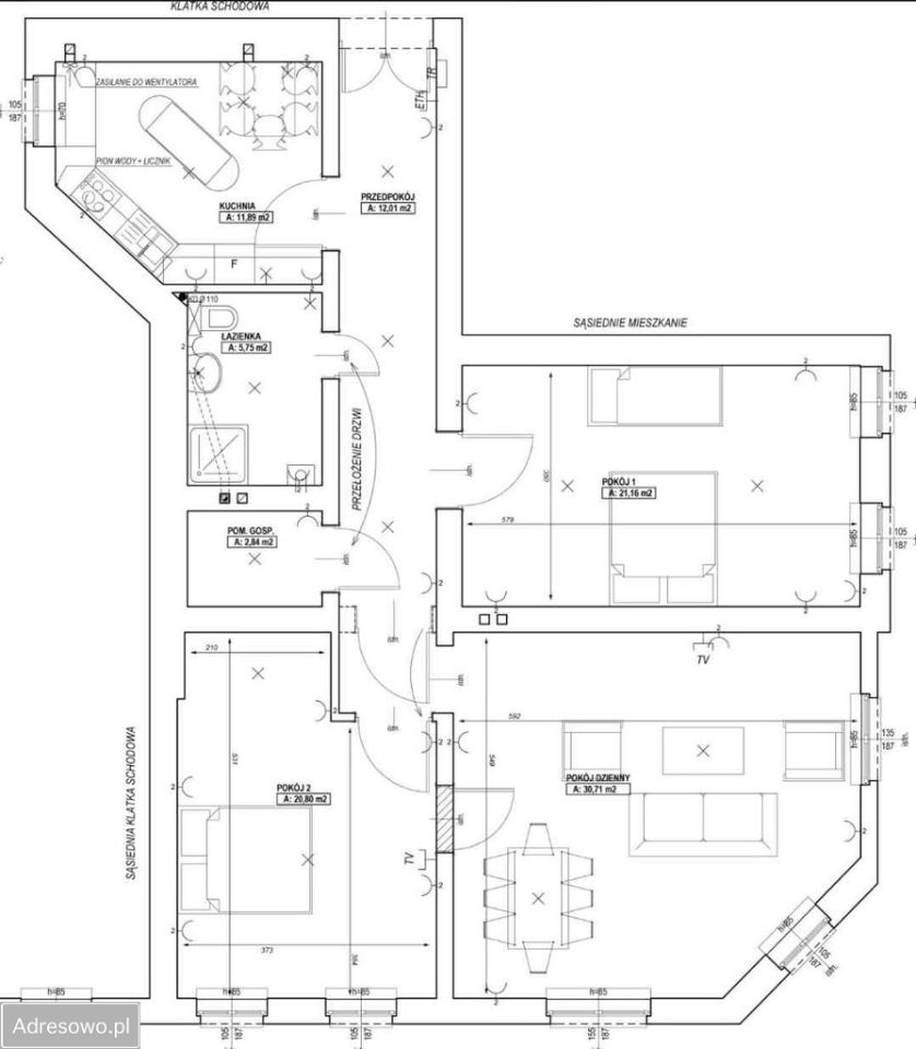 Mieszkanie 6-pokojowe Gliwice, ul. św. Katarzyny. Zdjęcie 13
