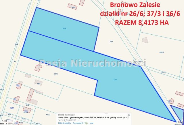 Działka rolna Bronowo-Zalesie. Zdjęcie 3
