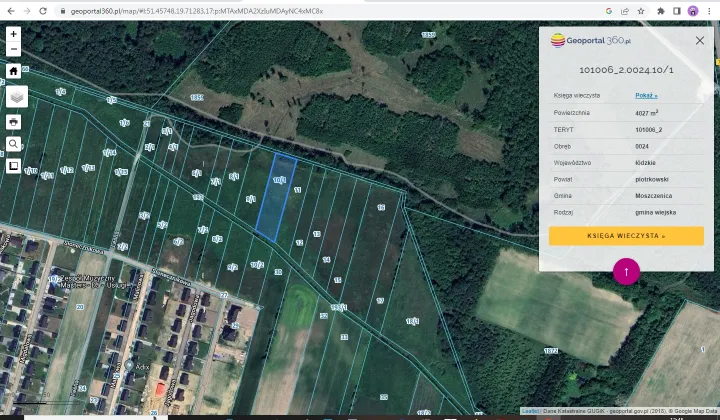 Działka rolna Raków Duży, ul. Graniczna