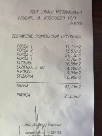 Mieszkanie 5-pokojowe Prudnik, ul. Kościuszki. Zdjęcie 1