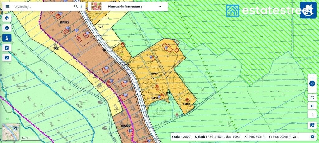 Działka budowlana Mników Baczyn. Zdjęcie 9