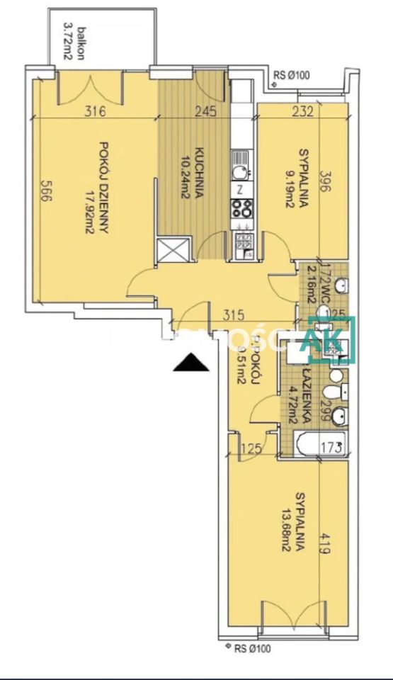 Mieszkanie 3-pokojowe Wrocław Wojszyce, ul. Klasztorna. Zdjęcie 17