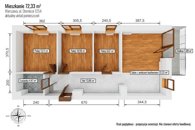 Mieszkanie 4-pokojowe Warszawa Bemowo, ul. Sternicza. Zdjęcie 39