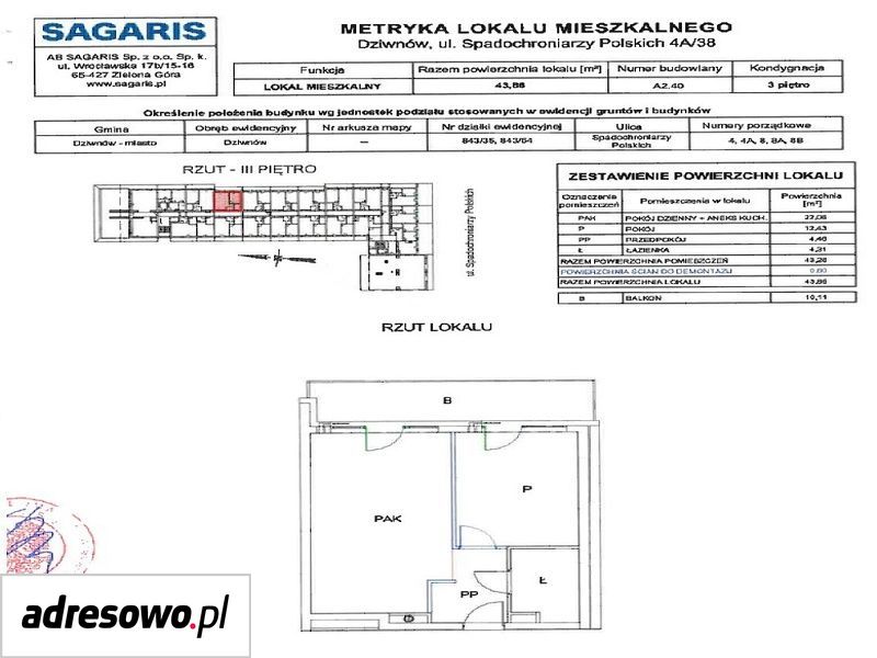 Mieszkanie 2-pokojowe Dziwnów, ul. Spadochroniarzy Polskich. Zdjęcie 12