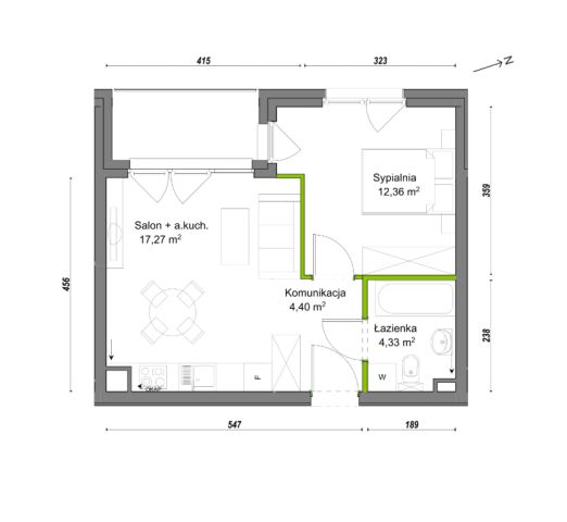 Mieszkanie 2-pokojowe Wrocław Ołtaszyn, ul. Orawska. Zdjęcie 8