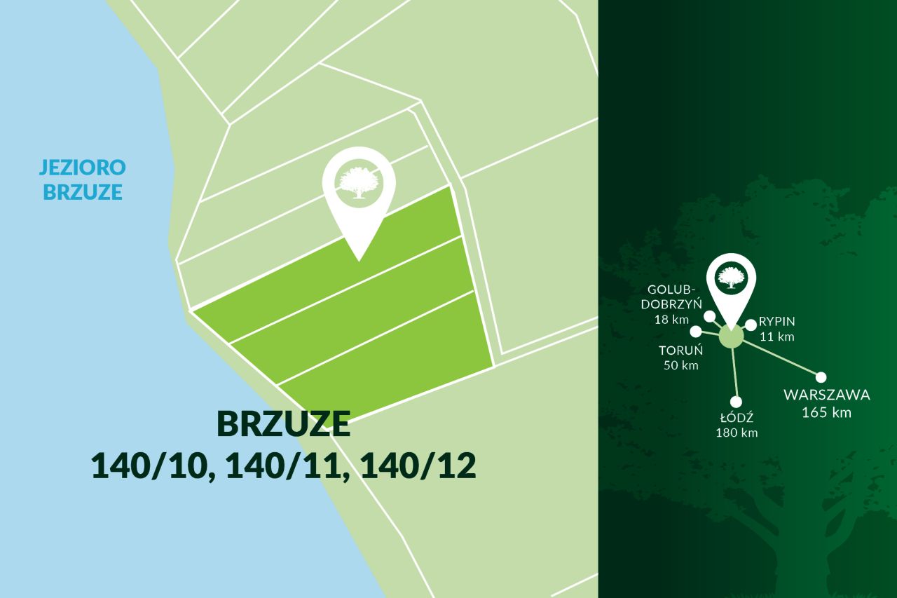 Działka budowlana Brzuze. Zdjęcie 16