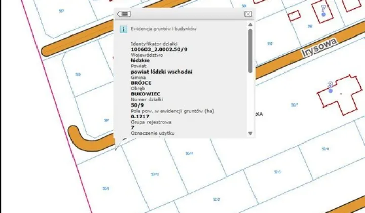 Działka rolna Bukowiec Bukowiec Dolny, ul. Irysowa