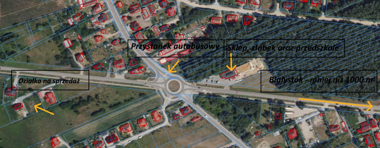 Działka budowlana Krupniki, ul. Kruszewska