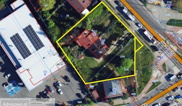 Działka inwestycyjna Częstochowa Lisiniec, ul. św. Rocha