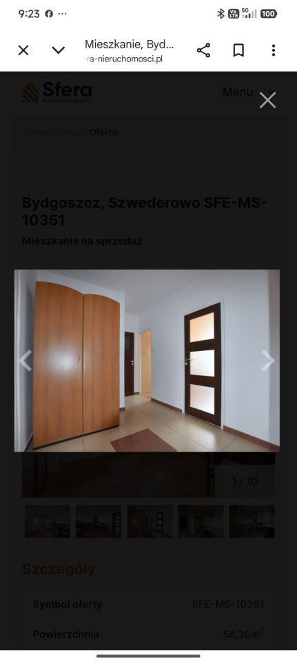 Mieszkanie 3-pokojowe Bydgoszcz Szwederowo, ul. Brzozowa. Zdjęcie 2