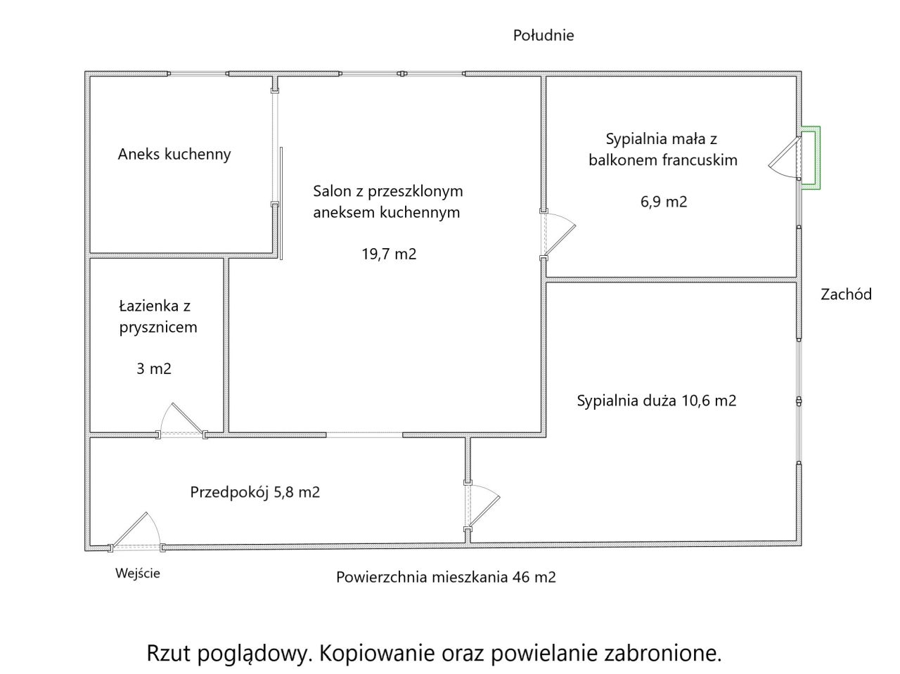 Mieszkanie 3-pokojowe Warszawa Śródmieście, ul. Pańska. Zdjęcie 12