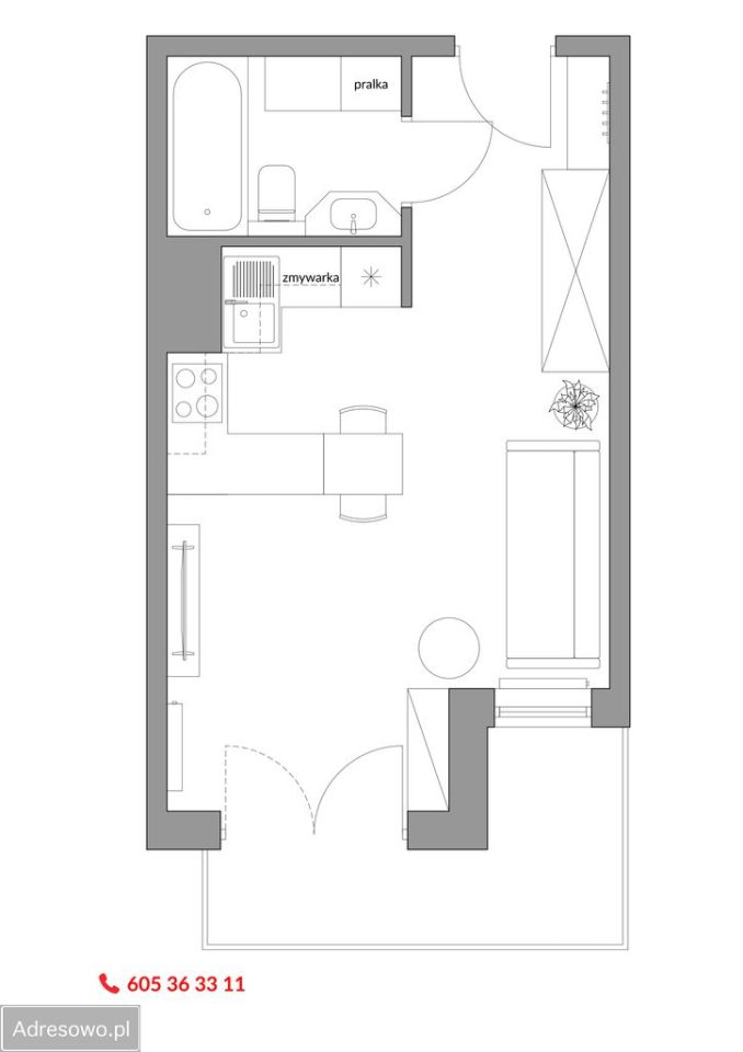 Mieszkanie 1-pokojowe Kraków Stare Miasto, ul. bp. Jana Prandoty. Zdjęcie 20