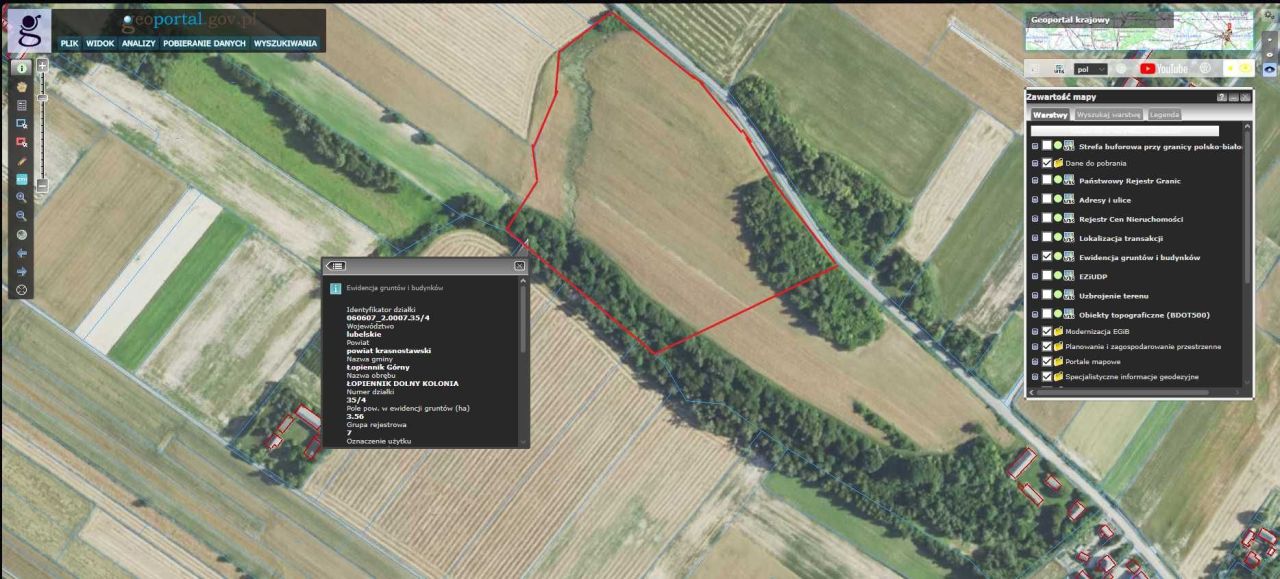 Działka rolno-budowlana Łopiennik Dolny-Kolonia. Zdjęcie 5