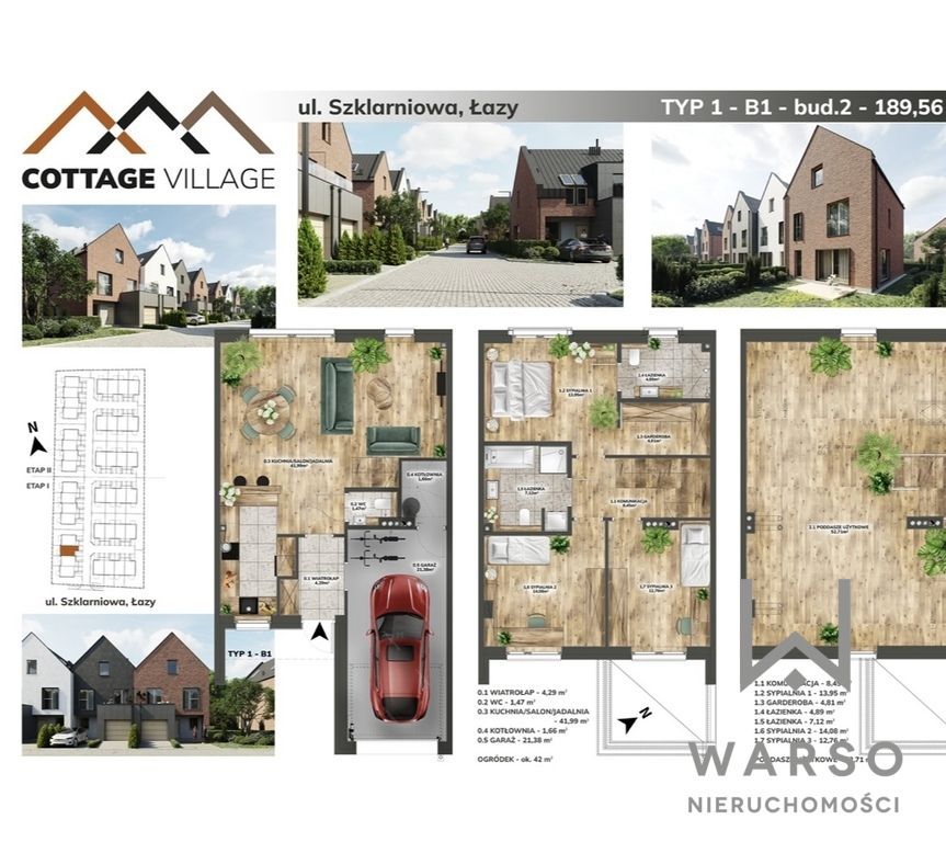 dom szeregowy, 4 pokoje Łazy, ul. Szklarniowa. Zdjęcie 2