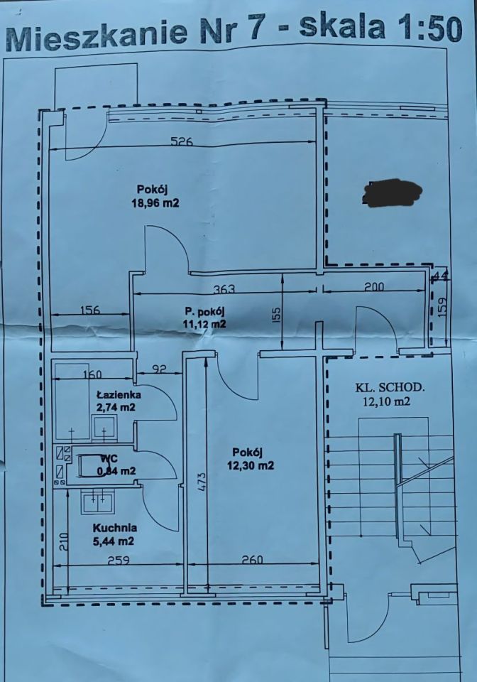 Mieszkanie 2-pokojowe Szczucin. Zdjęcie 5