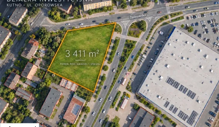 Działka inwestycyjna Kutno Centrum, ul. Oporowska