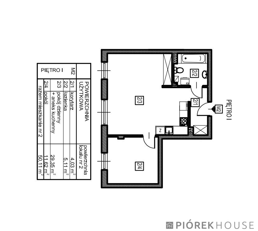 Mieszkanie 2-pokojowe Marki, ul. Królowej Jadwigi. Zdjęcie 2