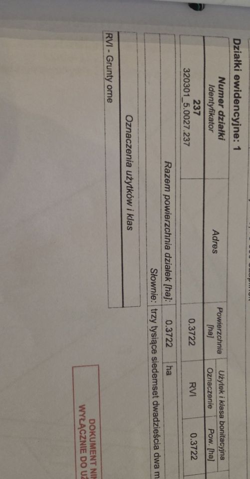 Działka rolna Machliny. Zdjęcie 1