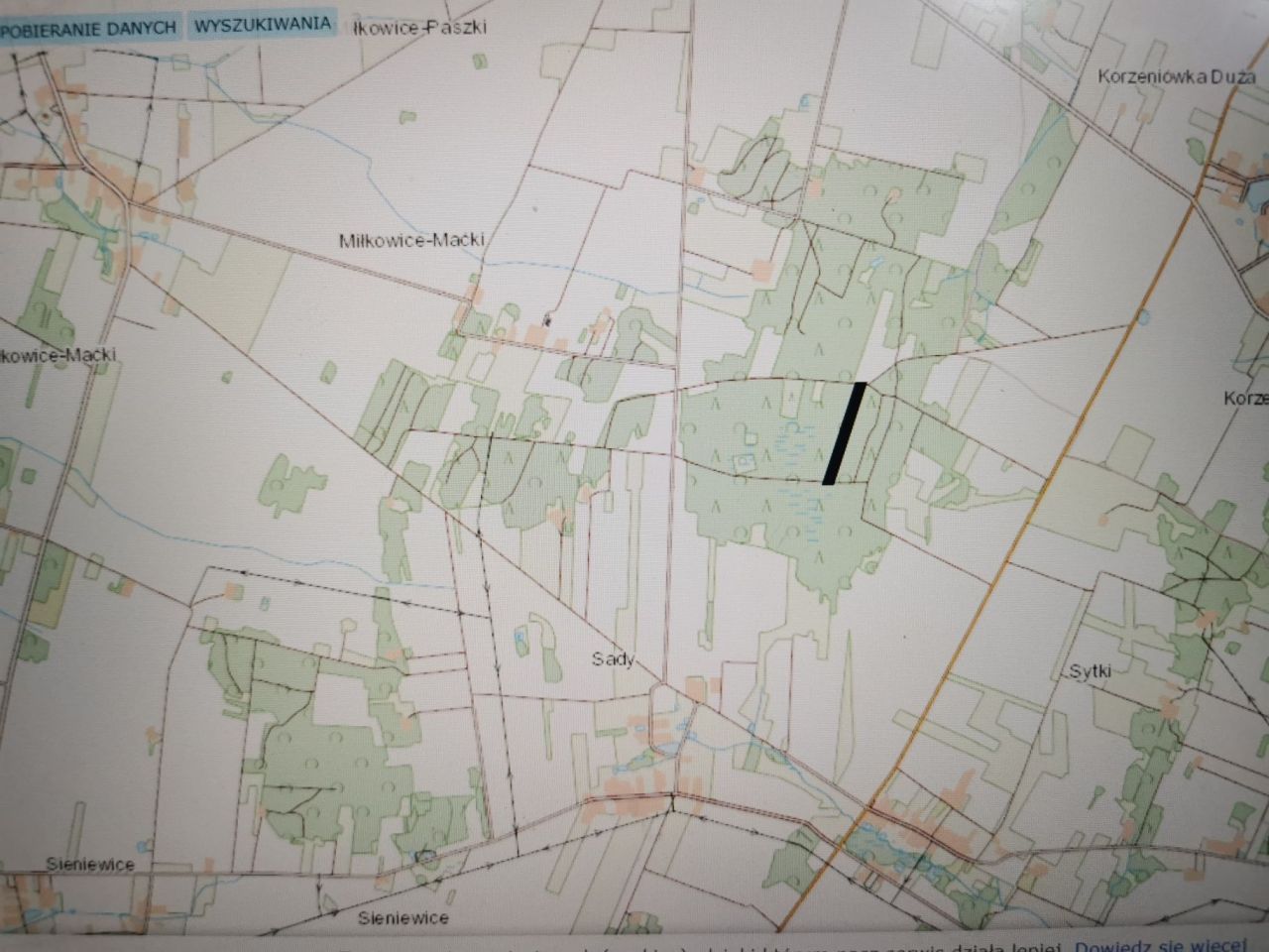 Działka leśna Sady. Zdjęcie 2